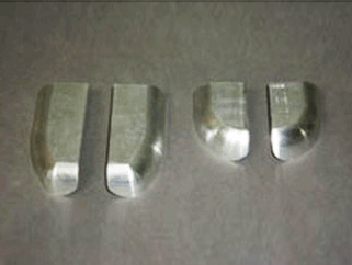 鋁制件去氧化皮、啞光處理前后